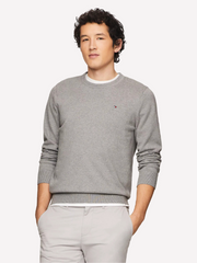 Tommy Hilfiger Solid Logo Crewneck Sweater (Store-Bought USA)