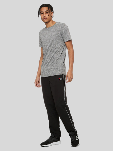 Fila Men's Classic Microfibre Pants - Black (Store-Bought UK)