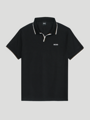 Hugo Boss Cotton-piqué polo shirt with logo detail
