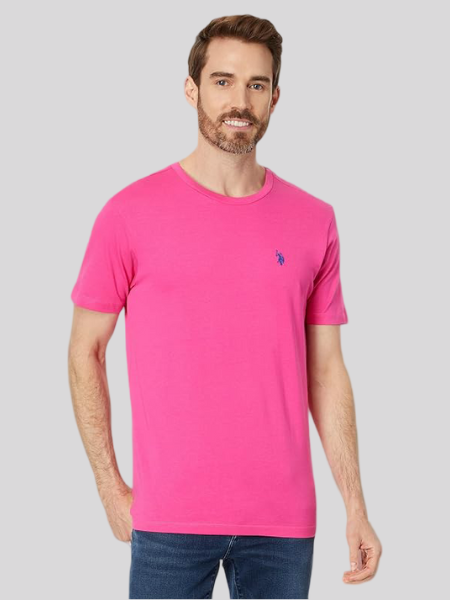 US POLO Assn. Men's Solid V-Neck Short Sleeve T-Shirt
