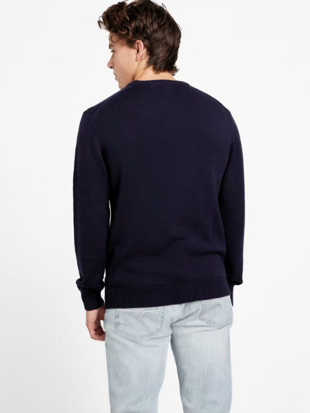 Guess Walter Crewneck Sweater - Navy (Store-Bought UK)