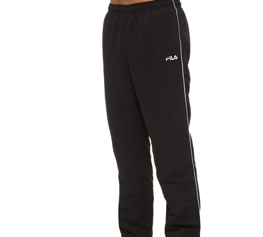 Fila Men's Classic Microfibre Pants - Black (Store-Bought UK)