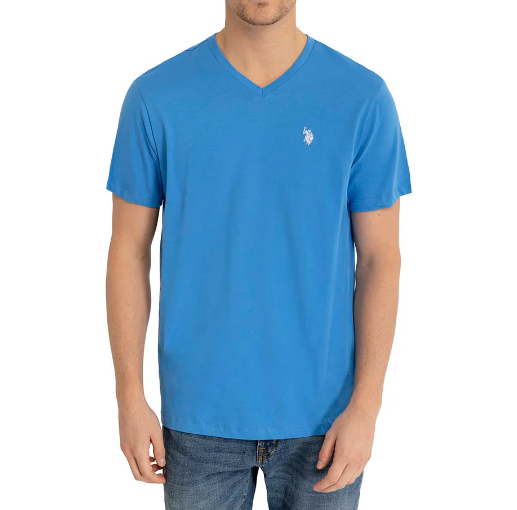 US POLO Assn. Men's Solid V-Neck Short Sleeve T-Shirt