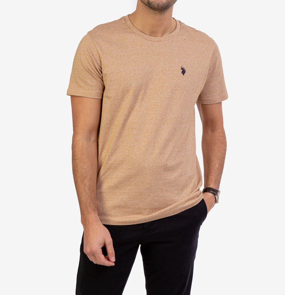 US POLO Assn. Men's Solid V-Neck Short Sleeve T-Shirt