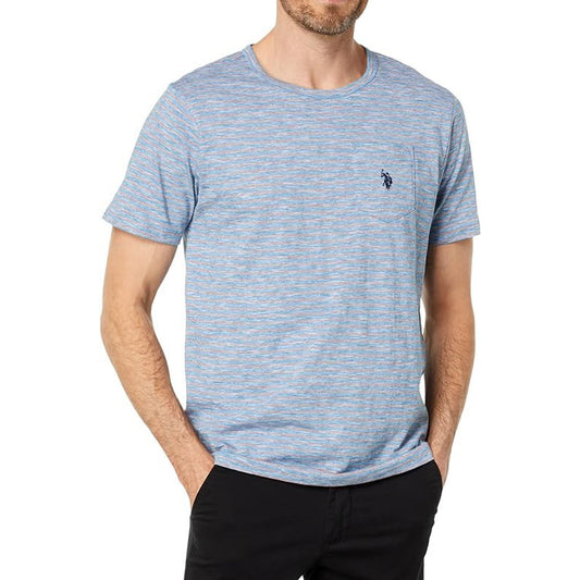 US Polo Assn. Yarn-Dye EOE Stripe Short Sleeve Jersey Tee