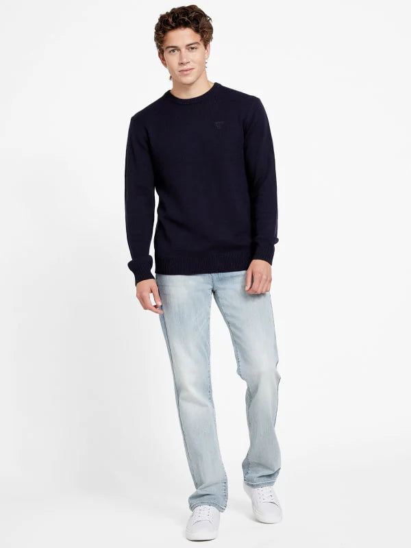Guess Walter Crewneck Sweater - Navy (Store-Bought UK)