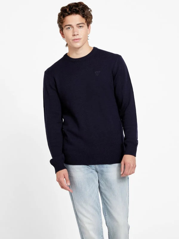 Guess Walter Crewneck Sweater - Navy (Store-Bought UK)