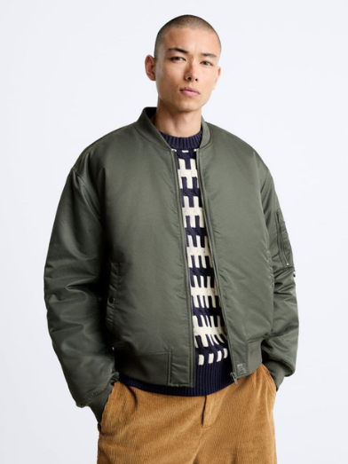 ZR DNWR Parachute Bomber Jacket - Olive Green
