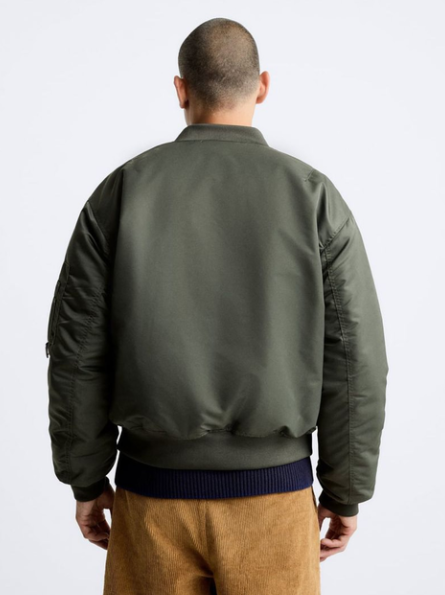 ZR DNWR Parachute Bomber Jacket - Olive Green