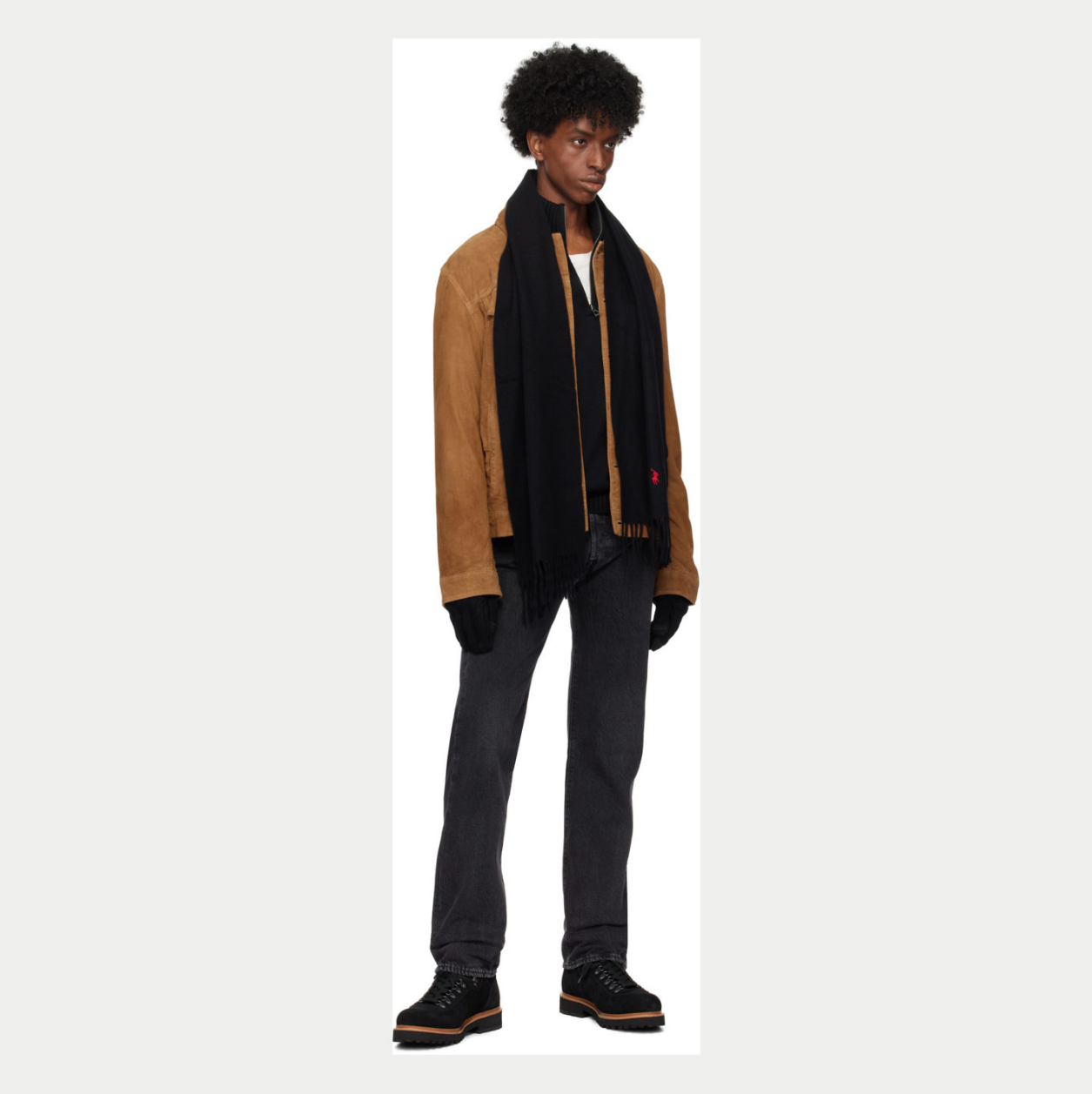 RL Unisex Scarf - BLACK