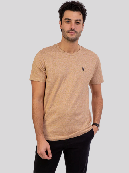 US POLO Assn. Men's Solid V-Neck Short Sleeve T-Shirt